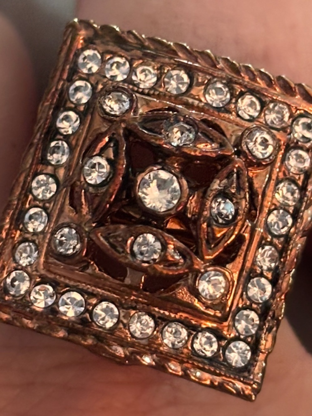 Dyadema bronze Italian ring